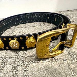 Vintage c.1995 Gianni Versace man leather belt